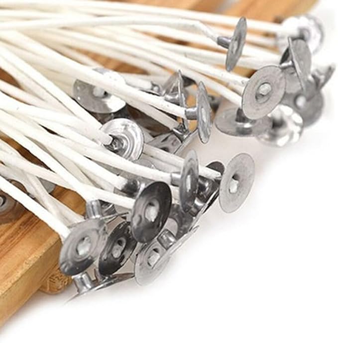 30Pcs 4 Inch Candle Wicks Cotton Core Waxed with Candle Making DIY Durability and Fashion