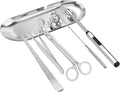 6 in 1 Candle Accessory Set,Candle Wick Trimmer Cutter,Candle Wick Dipper,Candle Wick Snuffer, Rechargeable Candle Lighter,Storage Tray Plate,Tweezers,Stainless Steel Candle Care Kit Home Gift