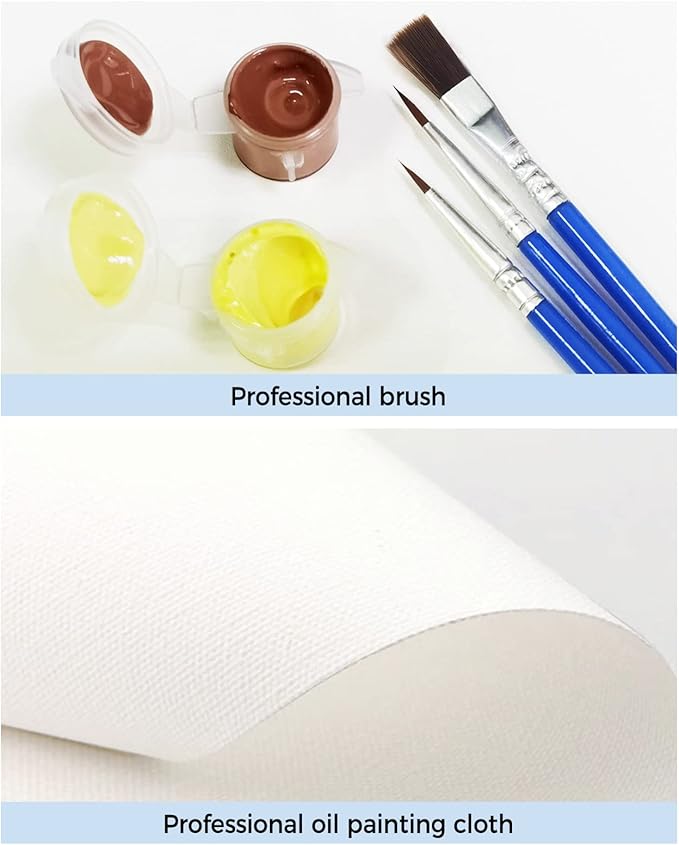 Savannan Paint by Numbers for Adults Without Frame, Christmas Snowman Hat Scarf Candle Tree Leaf Flower Winter DIY Acrylic Painting by Numbers Kits on Canvas for Beginner, 20"x24"