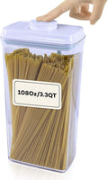 Bop Top Airtight Food Storage Containers with Lid 13.5 Cups / 108 oz | Kitchen Canister Sets | Air Tight Pantry Container | Pop Top Dry Food Storage Containers for Snacks, Sugar, Flour, Baking, Pasta