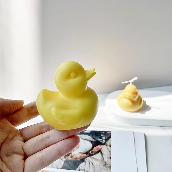 ZAKVOOR 3D Duck Candle Silicone Molds Animal Resin Casting Mould for DIY Candle Making Polymer Clay Craft Plaster Home Decoration
