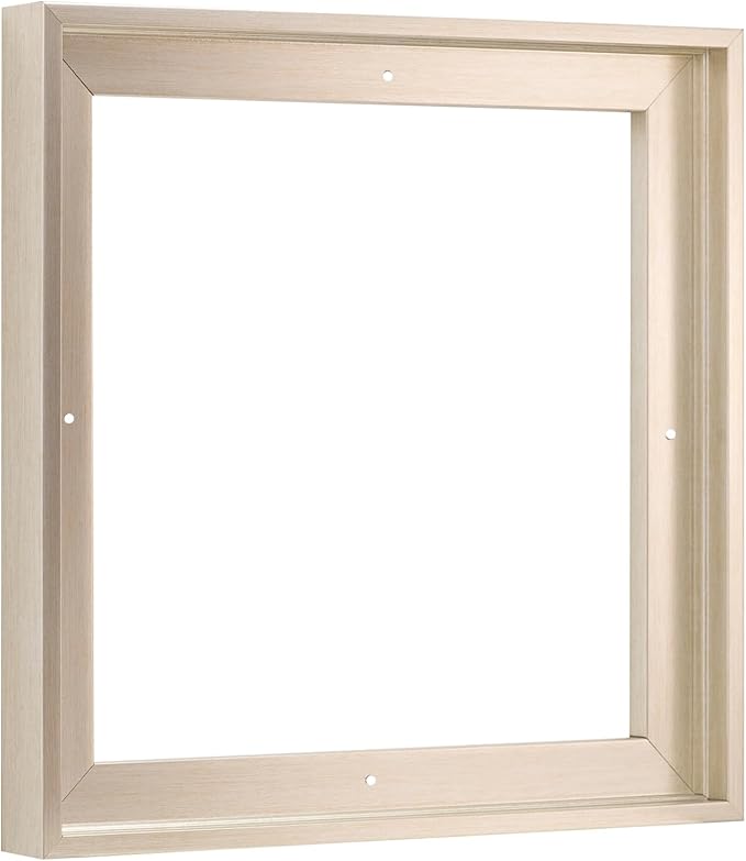 Pixy Canvas Floater Frame 23x23 for 3/4 (0.75) inch Deep Canvas Paintings/Canvas Prints/Wood Canvas Panels/Wall Art/Wall Decor/Home Decor/Artwork (Champagne, 23 x 23 inch, Square)
