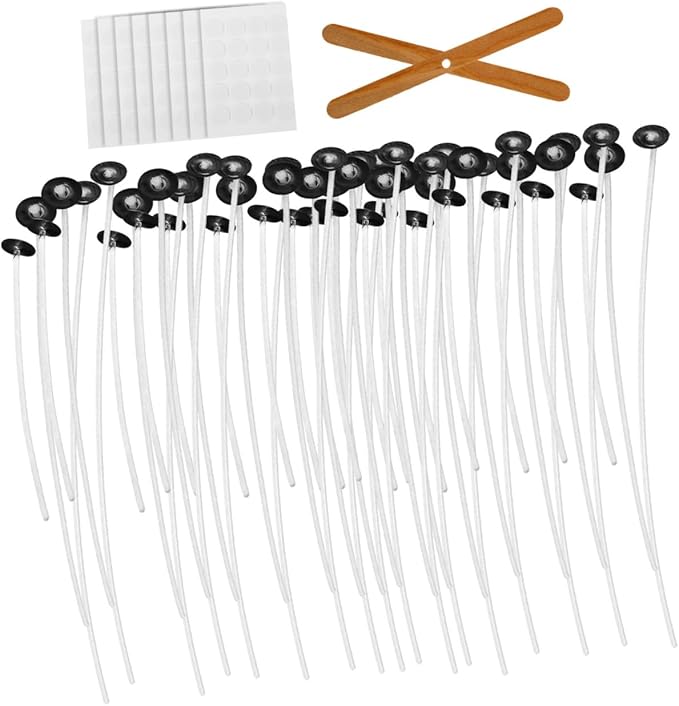 jojofuny 1set Candle Making Kit Complete Candle Craft Tools Wicks Holders Stickers for Crafting and Birthday Party Decorations