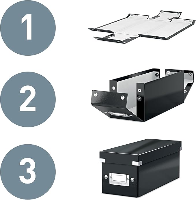 Leitz CD Storage Box, Purple, Click and Store Range, 60410062
