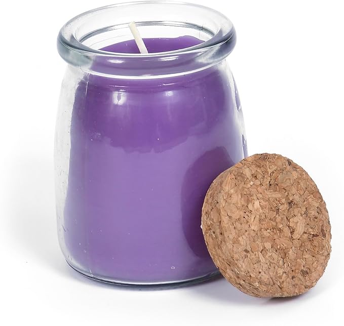 BeeTheLight Beeswax Jar Candle - 100% Pure USA Bees Wax in Glass Container - 31 Hours Burn Time - All Natural 100% Pure Beeswax & Lavender Essential Oil Candle - Handmade Decorative Jar Candle