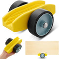 1 Pcs Plywood Dolly Drywall Dolly Cart, Small Drywall Cart with Wheel, Slot Sizes of 1/2", 3/4", 1", and 1-1/4 Inches Wood Paneling and Plywood Carrier, Holds up to 250 Lbs, 6x5x3 Inches