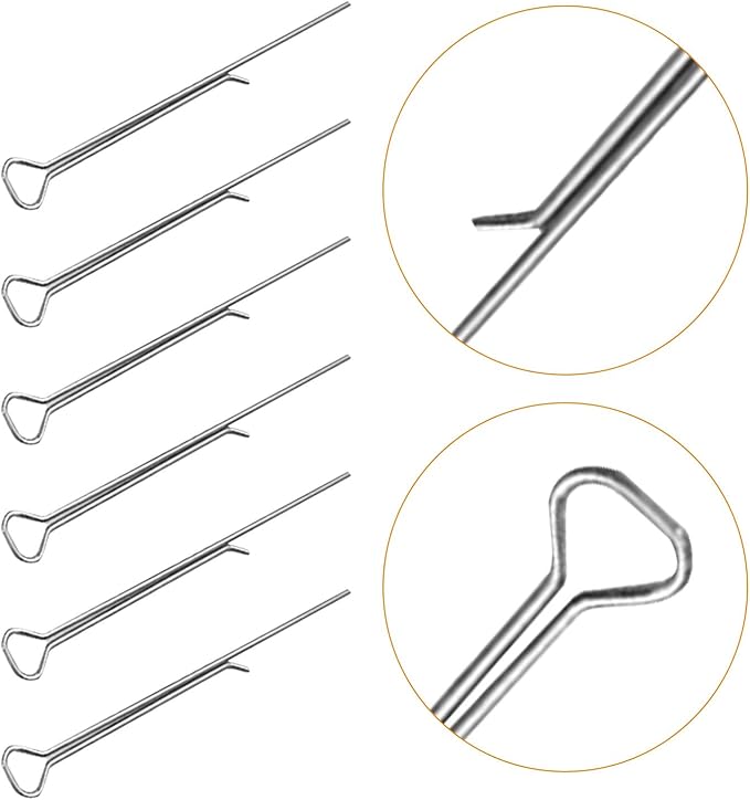 MAGICLULU Candle Wick Centering Clips 12Pcs Carbon Steel Wick Holders for DIY Candle Making Fixing Tool Compatible with Various Container Shapes 4.33In Length