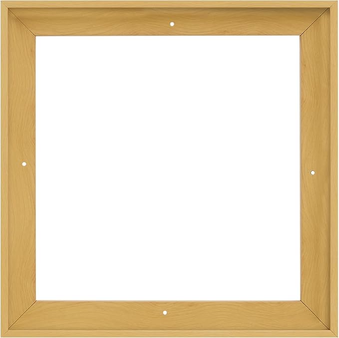 Pixy Canvas Floater Frame 44x44 for 1-1/2 (1.5) inch Deep Canvas Paintings/Canvas Prints/Wood Canvas Panels/Wall Art/Wall Decor/Home Decor/Artwork (Light Maple, 44 x 44 inch, Square)