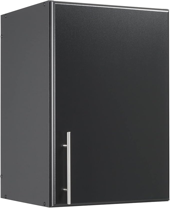 Prepac Elite 16" Stackable Wall Cabinet in Black