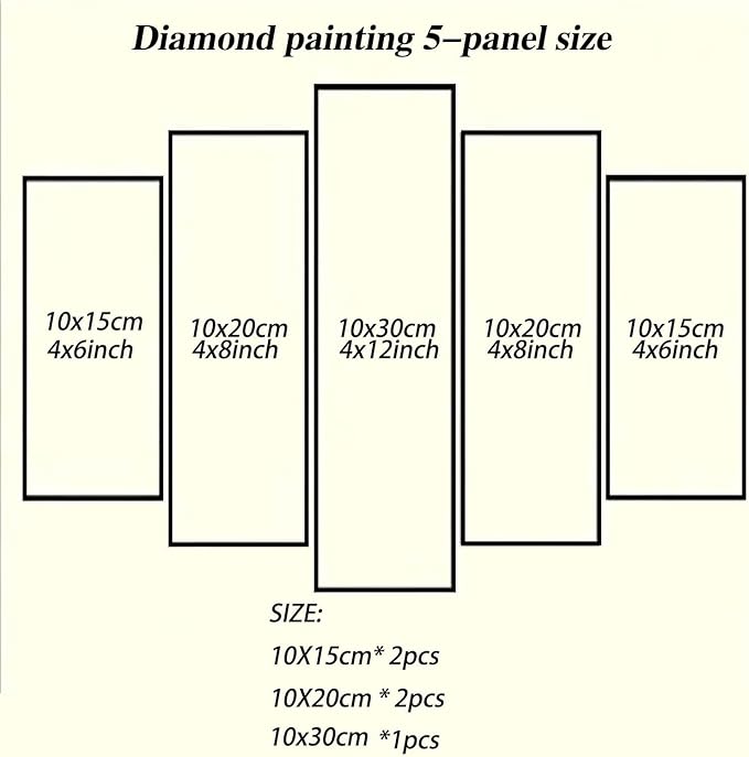 Diamond Art Kits for Adults Beginners Candle 5D Diamond Painting Kits Winter DIY Rhinestone Embroidery Large Wall Art and Crafts,Paint by Numbers kit for Adults for Home Decor 12x20in 5 Pack 0b-823
