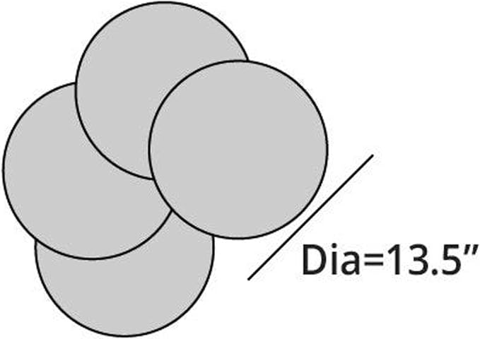 Covermates Keepsakes Quilted Dish Dividers – Set of Padded Plate Protectors for China & Dinnerware Storage, Scratch Protection, Machine Washable, Cream