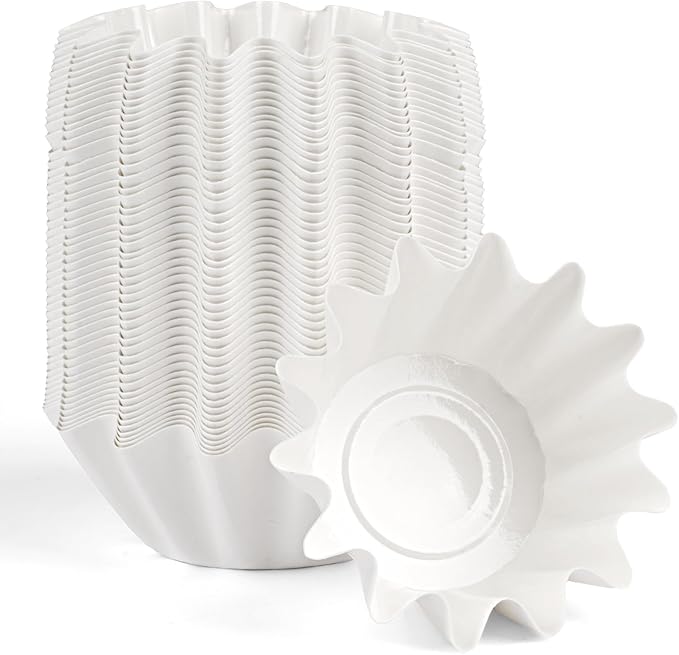 PEASUG 50 Pcs Wax Melt Liners, Wax Melt Warmer Liners, Leakproof & Reusable Wax Melt Cups for Wax Burner, Wax Melters, Candle Warmers, Scented Wax, Plug Warmers, Electric Wax Warmers (White)