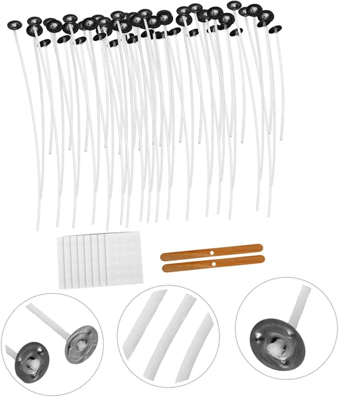 Angoily 1set Candle Making Kit Complete Wicks Stickers Holders for Crafting Unique Candles for Birthdays Parties Family Activities