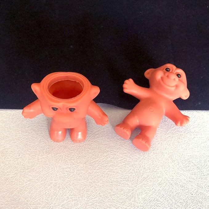 2 Pack Cute Troll Dolls Lighter Case Pouches Cover Holder Silicone Funny Mini Dolls Lighter Sleeve for 3.2in Regular Lighter (Lighter not Included)