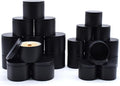 24-Pack Candle Jars, 12pcs 8oz + 12pcs 4oz Candle Tins with Lids, Empty Candle Jars for Making Candles Bulk Candle Containers - Matte Black