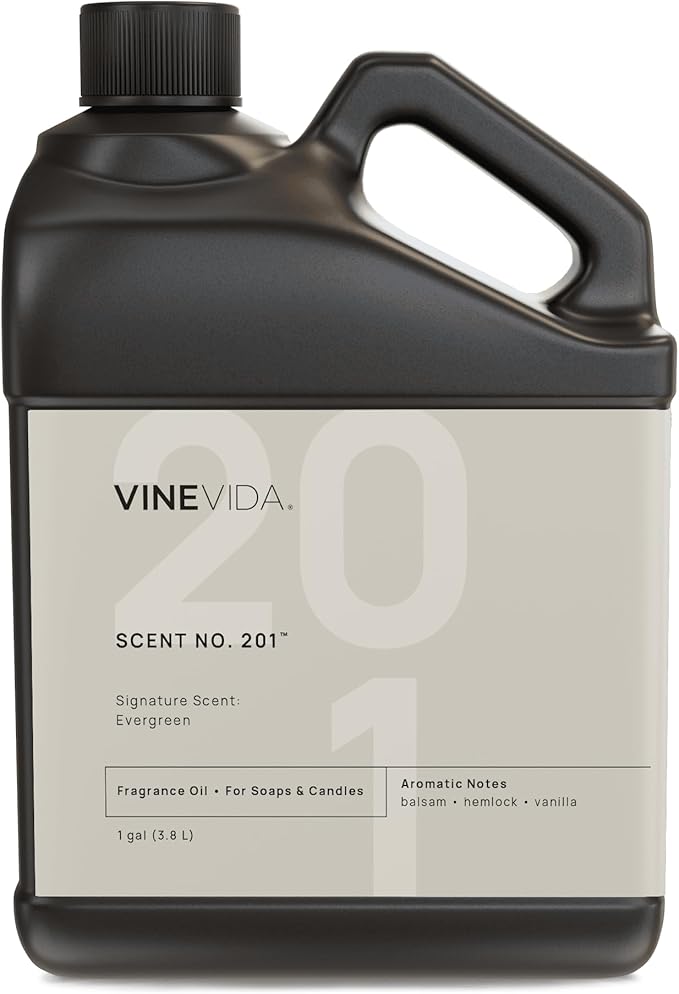VINEVIDA [128 oz] Scent Evergreen; Fragrance Oil for Candle Making and Soap Making - Winter & Holiday Oils