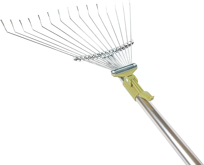 DOCA Gardening Tools Attachment - Extension Pole for Tree Trimming, Fruit Picker, Roof Rake for Leaves - Roof Rake