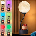 Candle Warmer Lamp with 7 Colors Moon Lamp, Electric Candle Warmer with Timer, Gifts for Mom, Vintage Wax Melt Warmer for Scented Wax for Jar Candle with Glass Cup, Metal Glass Resin Material