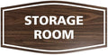 Signs ByLITA Fancy Storage Room Sign (Walnut) - Large 10 Pack