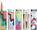 MK Lighter Wind Proof Jet Flame Lighters, 5PCS Striking Design, Candle, Camping, Butane Refillable Lighter, Multipurpose Lighters (Hydro-5PC)