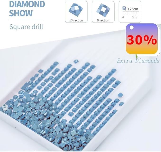 Diamond Art Kits for Adults Beginners Candle 5D Diamond Painting Kits Winter DIY Rhinestone Embroidery Large Wall Art and Crafts,Paint by Numbers kit for Adults for Home Decor 34x69in 5 Pack 0b-823