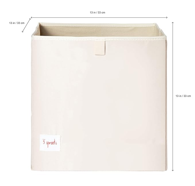 3 Sprouts Toy Storage Organizer: Toy Box Cube Organizer for Playroom, Nursery - Foldable Storage Bin - Unicorn