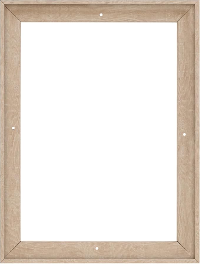 Pixy Canvas Floater Frame 8x14 for 1-1/2 (1.5) inch Deep Canvas Paintings/Canvas Prints/Wood Canvas Panels/Wall Art/Wall Decor/Home Decor/Artwork (Nordic White Oak, 8 x 14 inch, Portrait)