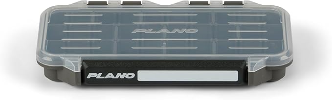 Plano StowAway 3500 Stow Tackle Box, with Corrosion-Preventive Rustricor, Single Latch Design, Transparent DuraView Lid, Stackable Storage for Fishing Bait, Lures and Gear
