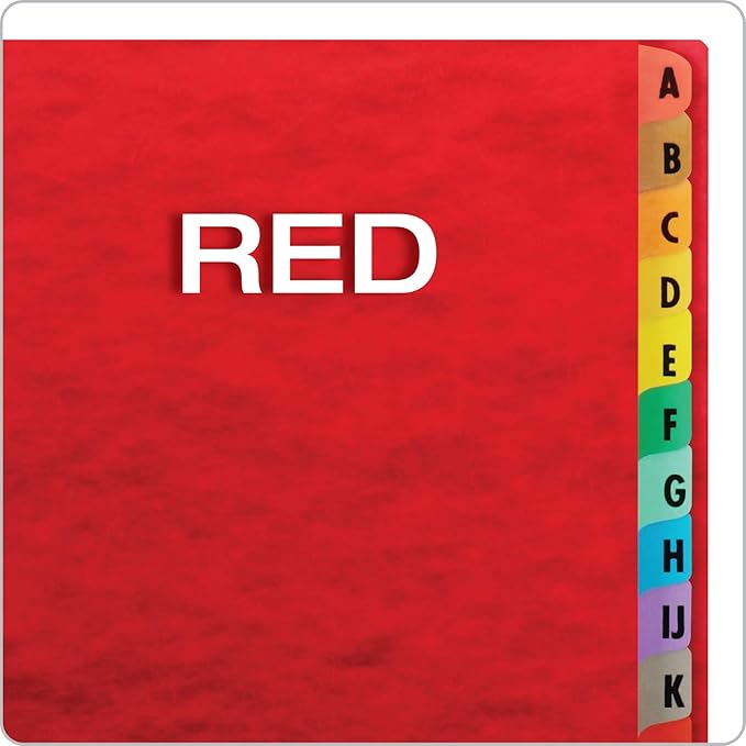 Pendaflex Expanding Desk File, Alphabetic (A–Z), Letter Size, Red, Each (11017)