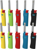 MK Lighter 10PCS Refillable Candle Lighters – Strong Wind-Resistant Flame for BBQ, Camping, Outdoor Use (3BL)