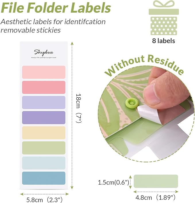 SKYDUE Expanding File Folder with 5 Pockets, Accordion File Organizer, Portable Receipt Paper Documents Organizer, Letter Size Filing Folder School Office Supplies, Green
