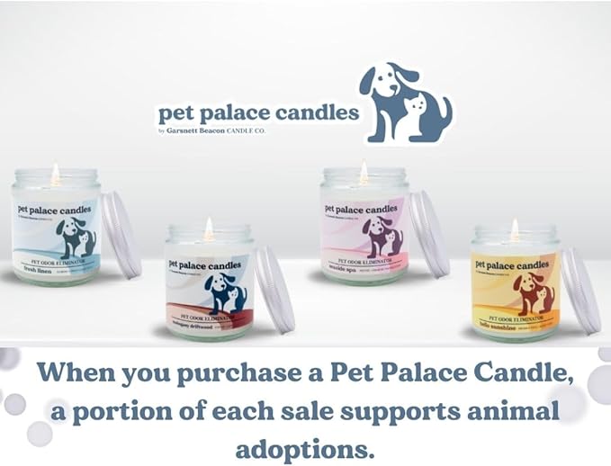 Pet Palace Candles - Odor Eliminator Candle - 100% Soy - Neutrolizer Eliminates Odors from Pets, Smoke, Urine, and More. Eco-Friendly and Non-Toxic (Mahogany Driftwood)