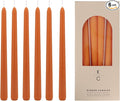 Tapered Dinner Candles - Soy & Paraffin Blend, Dinner Candles with Long-Lasting 7-Hour Burn for Stylish Homes - Candle in Curated Colors Ideal Gift for Hosts, Brides & Event Planners-Orange