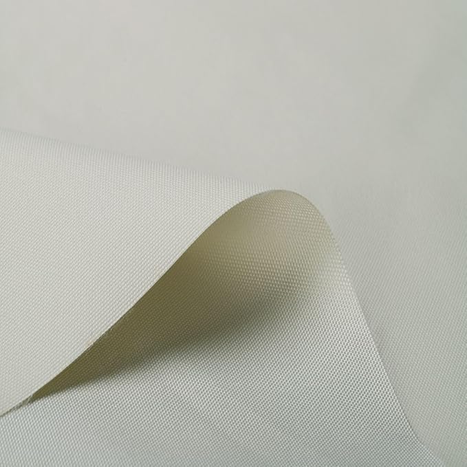 Mybecca Waterproof Canvas Marine Fabric 600 Denier Indoor/Outdoor PU Backing UV Protector Ivory 5 Yards