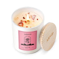 AOOVOO Rose Scented Candles for Women - Aromatherapy Candle with Crystals Inside, 7oz Soy Candles for Home Scented, Mothers Day Birthday Gifts Mothers Day Candle for Women Mom