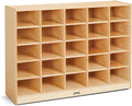 Jonti-Craft 0425JC 25 Cubbie-Tray Mobile Storage Without Bins 35.5 x 48 x 15 in