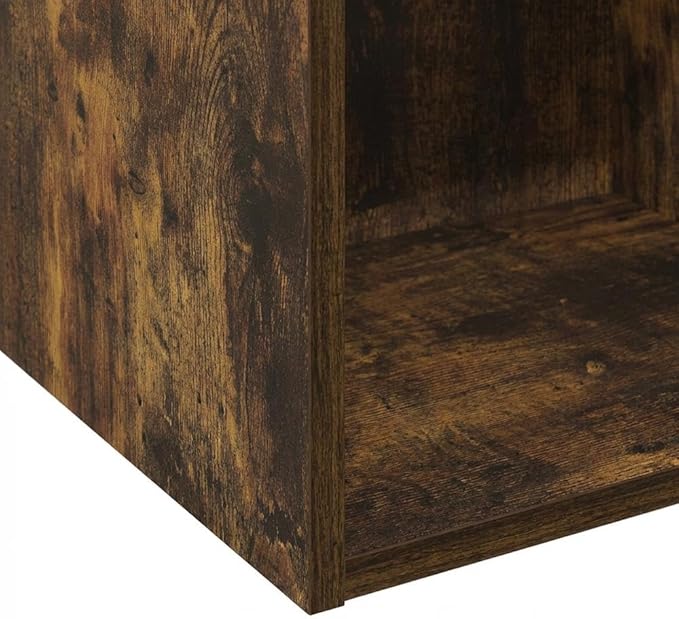 Furnifact Amber Pine Bookcase with Modern Design, Sturdy Wood Construction, Elegant Storage Solution for Living Room, Office, or Bedroom