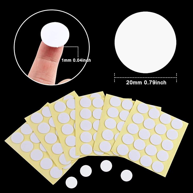 SANNIX 400PCS Candle Wick Stickers, Double-Sided Heat Resistant Stickers for Candle Making