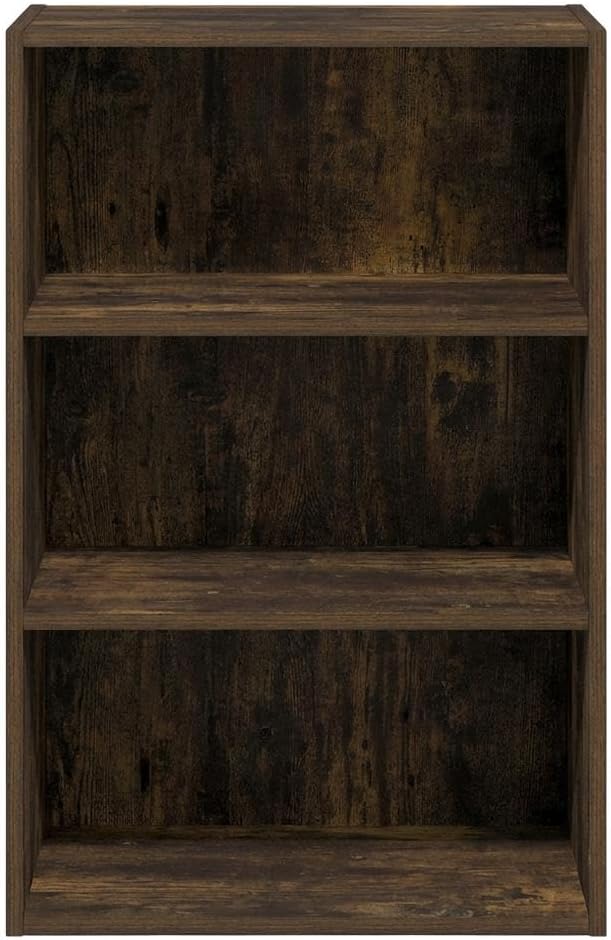 Furnifact Amber Pine Bookcase with Classic Wooden Design, Durable Construction, Elegant Storage Solution for Living Room or Office