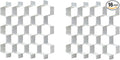 Drawer Splitter 16-piece Set Adjustable Honeycomb Organizer Tie Sock Organizer Underwear Panties Cosmetic Sorter (Grey)