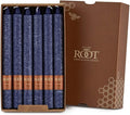 Root Candles Unscented Dinner Candles Premium Beeswax Blend Boxed Candle Set, 9-Inch, Abyss 12-Count