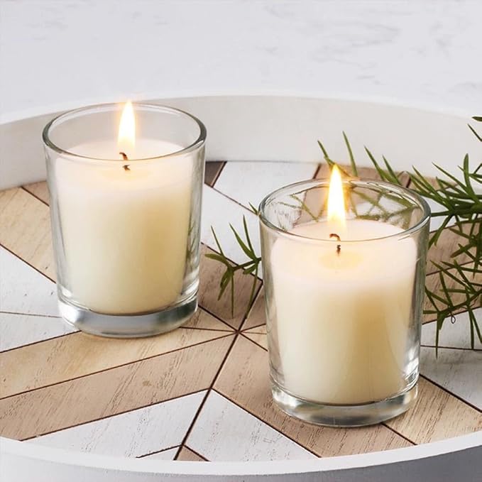 Natural Soy Wax for Candle Making, 14oz Organic Soy Wax Pellets with 20pcs Wick, 20pcs Wick Stickers and 5 Centering Device for Candle Making