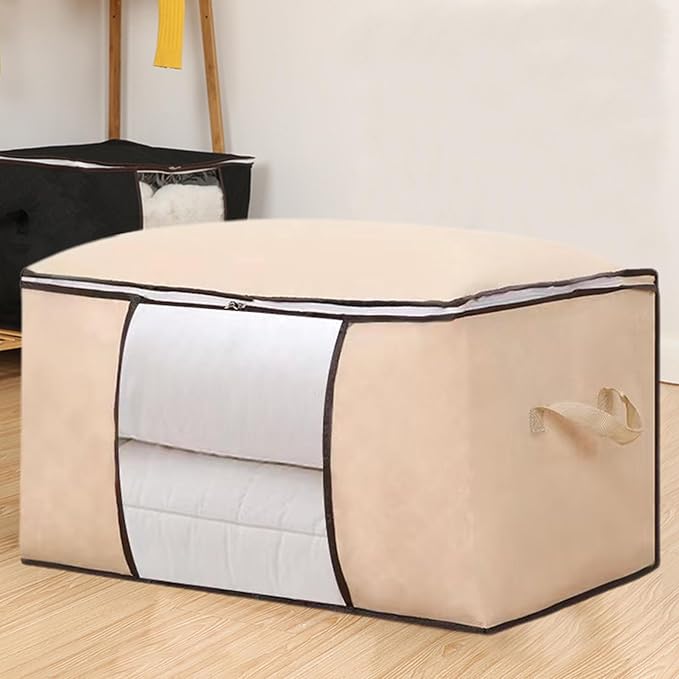 Heavy Duty Moving Bags, Moving Boxes with Reinforced Handles ＆ Premium Double Zippers, 2024 New Storage Tote for Space Saving, Packing ＆ Moving Storage