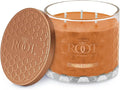 Root Candles Fall Scented Candles Honeycomb Glass Premium 3-Wick Handcrafted Beeswax Blend Candle, 12-Ounce, Mulled Cider