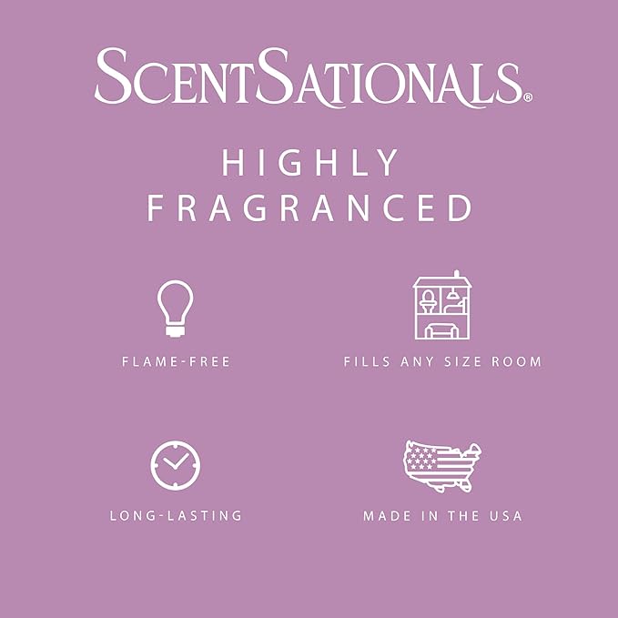 Scentsationals Wax Melts, Wax Cubes Strong Scent - Berry Blossom Breeze - Long Lasting Scented Wax Melts for Warmer, 10oz (24-Cubes)