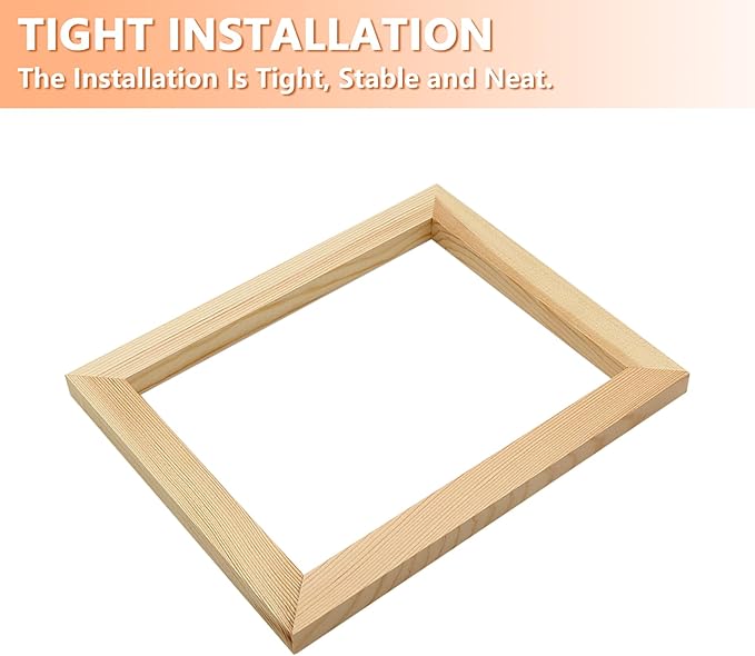 Wood Canvas Frames, Solid Wood Canvas Stretcher Bars Kits,Solid Wood Picture Frames for Oil Paintings,Prints,Posters,Wall Art Needlework,2 Pack(21 * 30cm/8.27 * 12")