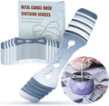 20pcs Metal Candle Wick Holder, Candle Wicks Centering Tools, Wick Setter, 3 Holes Stainless Steel Device for DIY Candle Making Supplies.