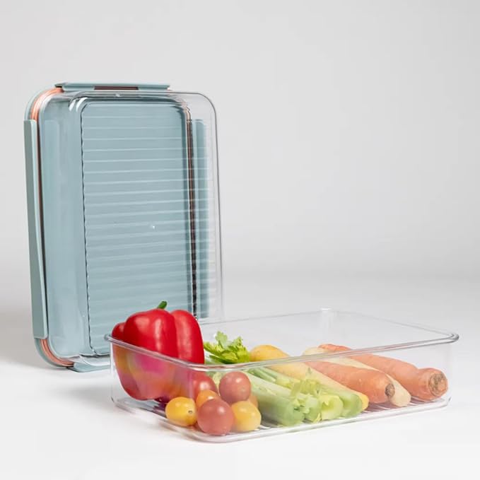 LocknLock LBF405RS12M Bisfree Modular Plus Food Storage Container Set, BPA-Free Plastic, Stackable, Microwave, Dishwasher and Freezer-Safe, 24-Piece Set with 12 Boxes and 12 Lids, Mint