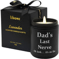 Lihome Gifts for Dad from Daughter Son, Funny Fathers Day & Birthday &Thanksgiving & Christmas Gifts, Lavender Scented Candles(7oz)