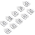 10Pack Cable Spring Holder Clips, Cord Organizer for Desk - Lamicall Adjustable Cord Clip, Wire Holder Organizer, Phone USB Charger Cable Holder, White